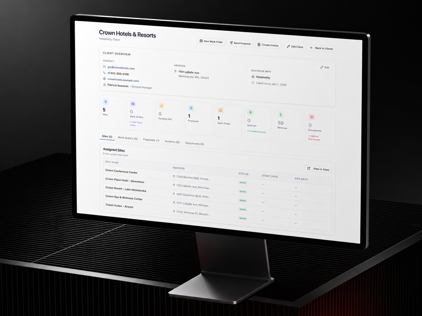 Signalix client portal profile and service view